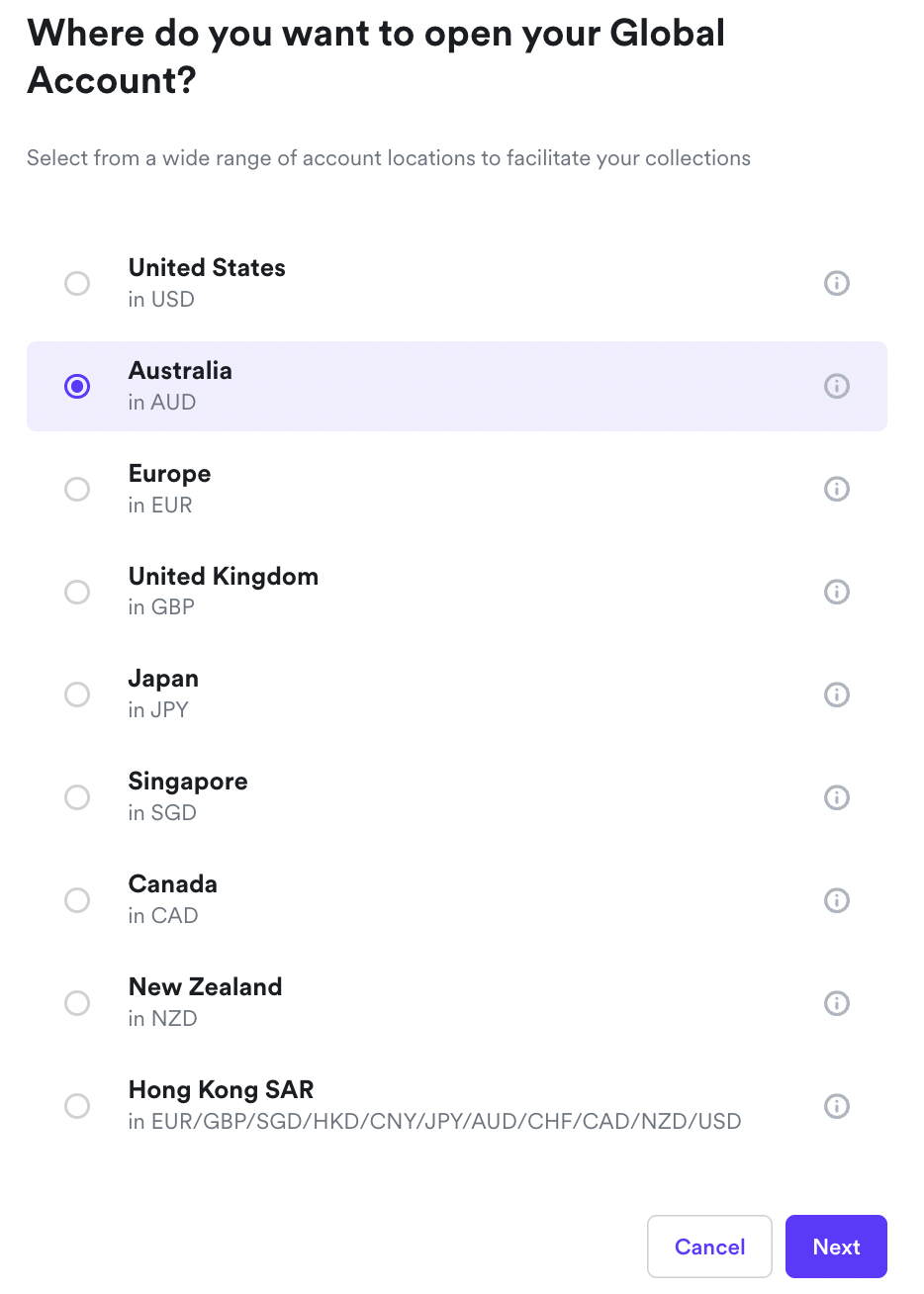 Creating And Viewing Global Accounts Airwallex Help Centre 2134